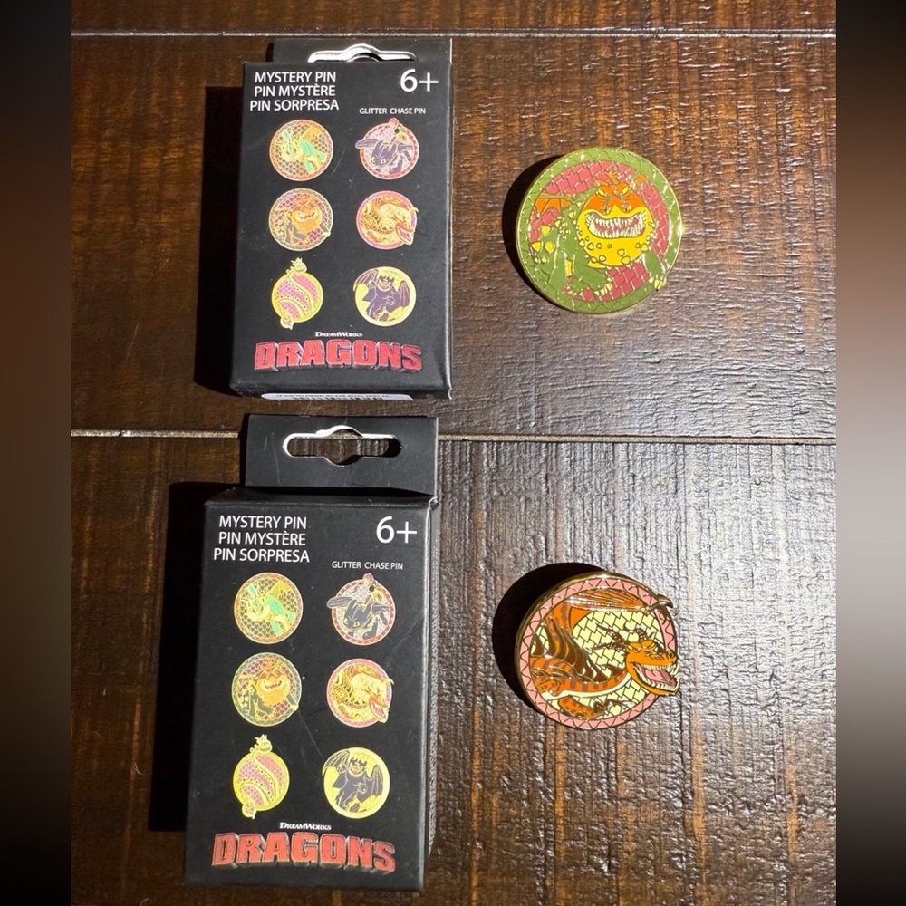 Dragons Mystery Pin Set - Multicolor